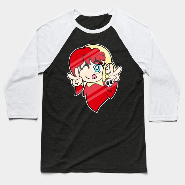 Lil' Cutie Cristel Baseball T-Shirt by MidnyteSketch